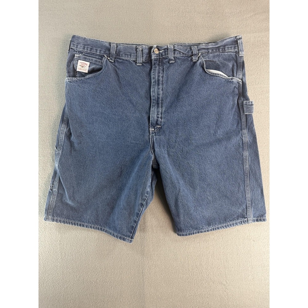 VTG Pointer Brand Jean Shorts Mens‎ 42 Blue Denim Carpenter Cargo Workwear Jorts